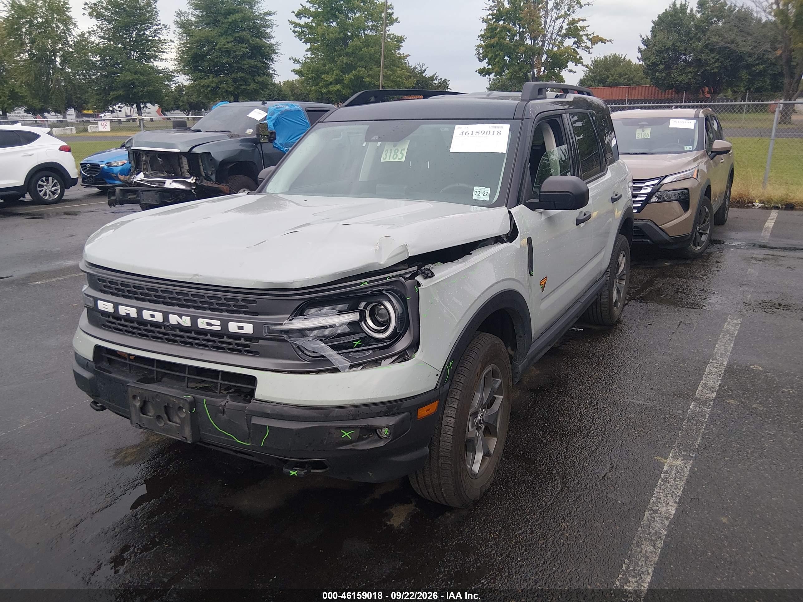 2022 FORD BRONCO SPORT BADLANDS — I2