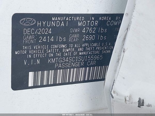 2025 GENESIS G70 2.5T RWD — I9