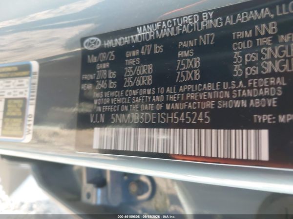 2025 HYUNDAI TUCSON SEL — I9
