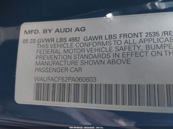2023 AUDI A5 SPORTBACK — I9