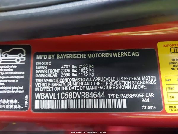 2013 BMW X1 XDRIVE28I — I9