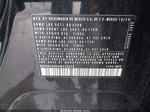 2024 VOLKSWAGEN TIGUAN 2.0T SE R-LINE BLACK — I9