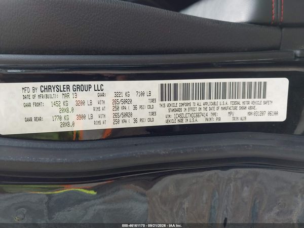 2013 DODGE DURANGO R/T — I9