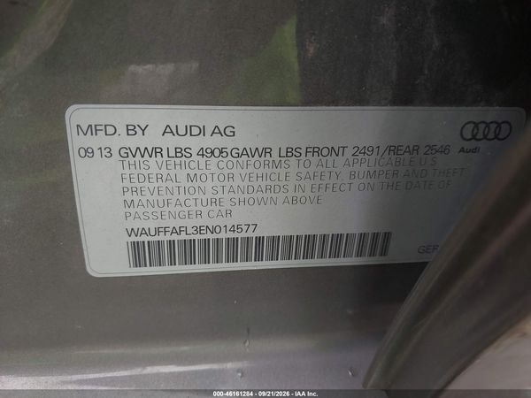 2014 AUDI A4 2.0T PREMIUM — I9