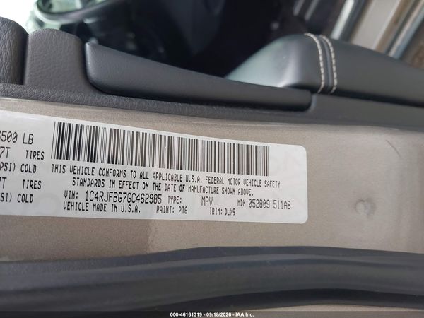 2016 JEEP GRAND CHEROKEE LIMITED — I9