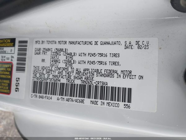 2023 TOYOTA TACOMA SR — I9