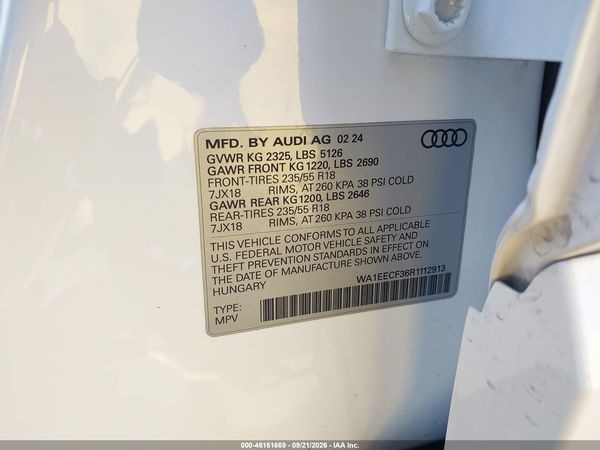 2024 AUDI Q3 — I9