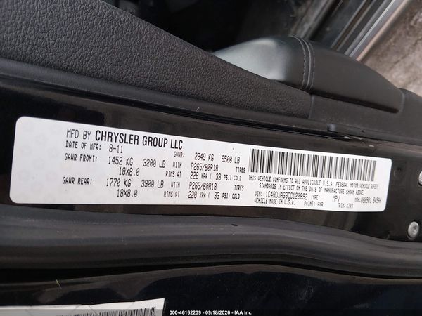 2012 DODGE DURANGO SXT — I9