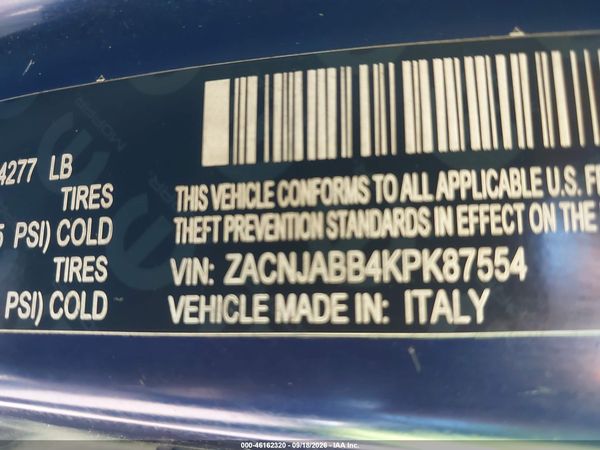 2019 JEEP RENEGADE LATITUDE FWD — I9