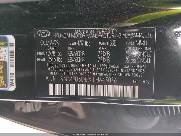 2026 HYUNDAI TUCSON SEL — I9