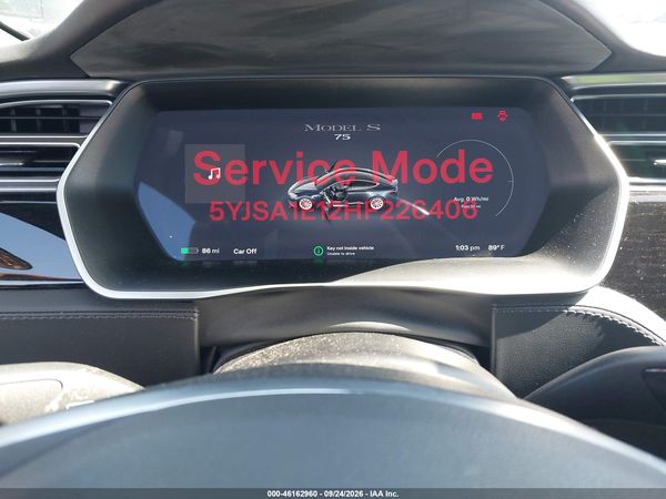 2017 TESLA MODEL S 60/75 — I7