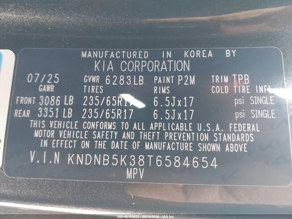 2026 KIA CARNIVAL MPV LXS — I9