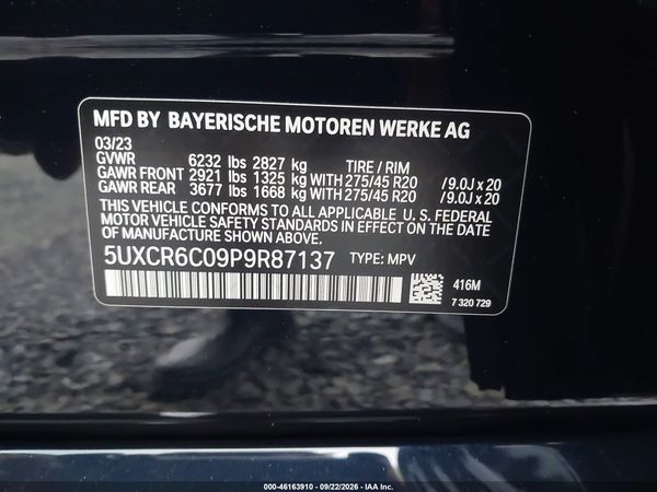 2023 BMW X5 XDRIVE40I — I9