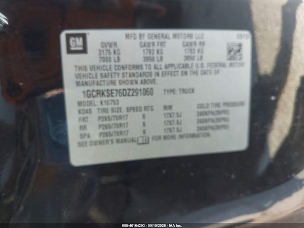 2013 CHEVROLET SILVERADO 1500 LT — I9