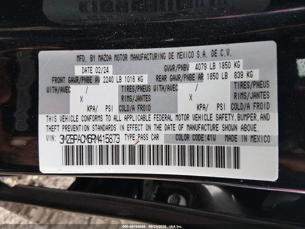 2024 MAZDA MAZDA3 2.5 S PREFERRED — I9