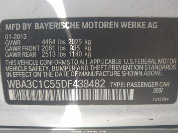 2013 BMW 328I — I9