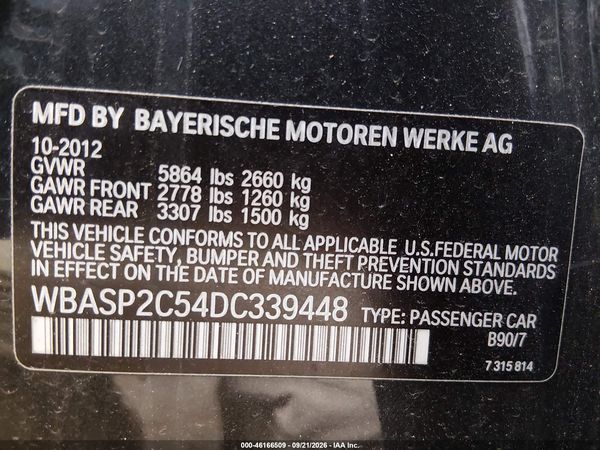 2013 BMW 535I GRAN TURISMO XDRIVE — I9