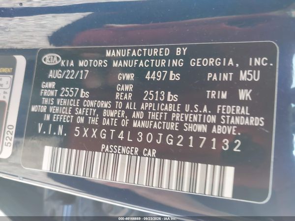 2018 KIA OPTIMA S — I9