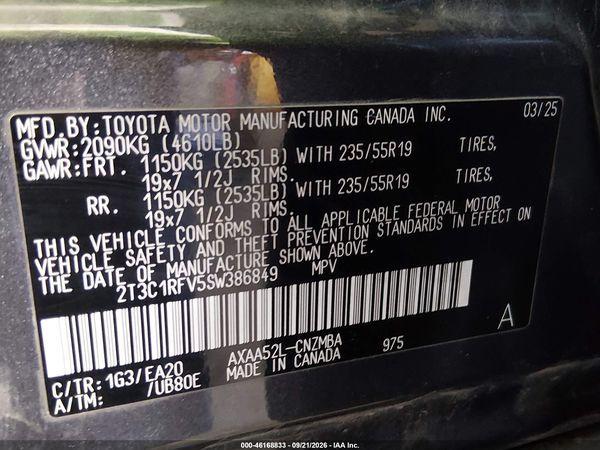2025 TOYOTA RAV4 XLE PREMIUM — I9