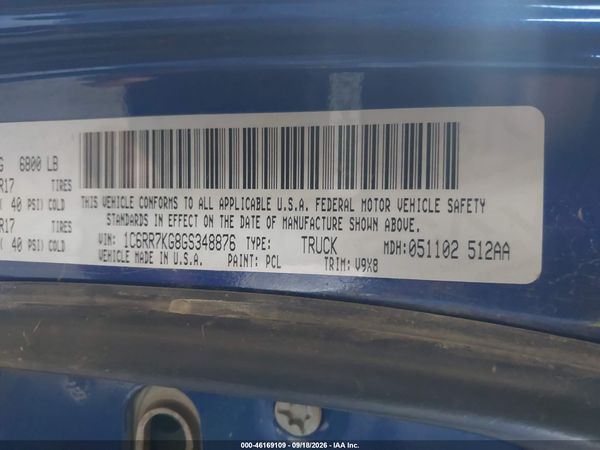 2016 RAM 1500 TRADESMAN — I9