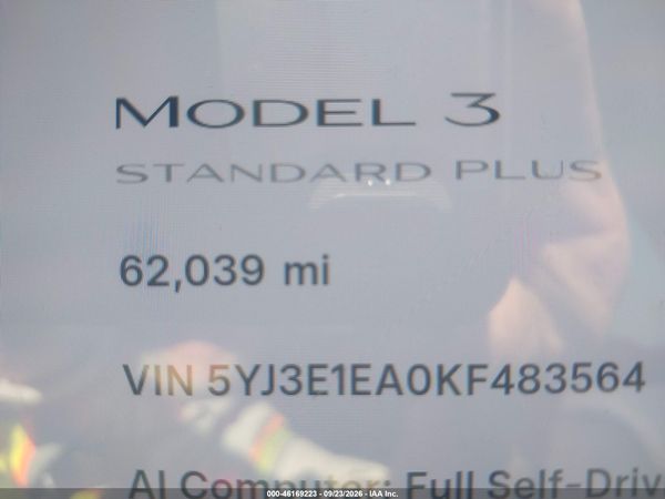 2019 TESLA MODEL 3 — I118