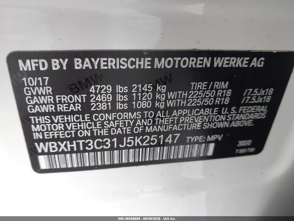 2018 BMW X1 XDRIVE28I — I9