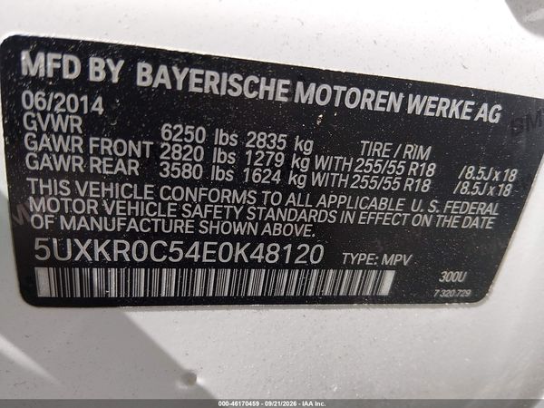 2014 BMW X5 XDRIVE35I — I9