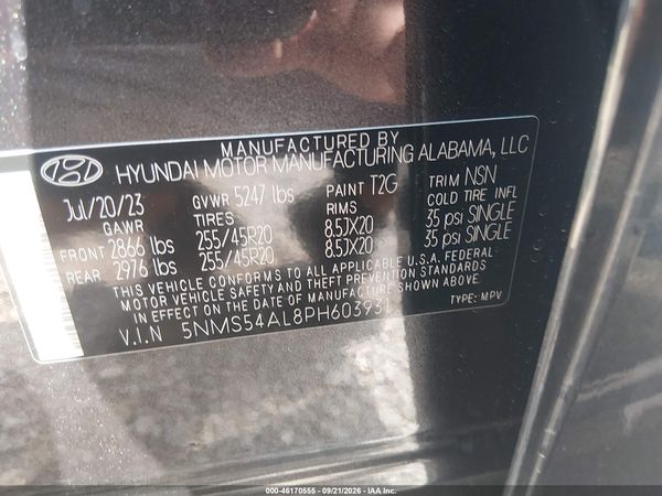 2023 HYUNDAI SANTA FE CALLIGRAPHY — I9