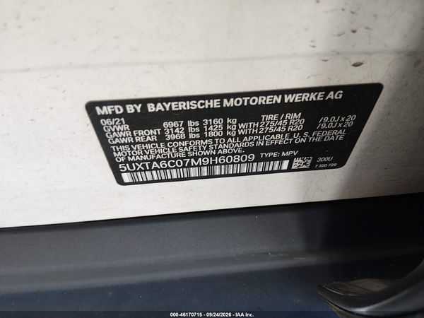 2021 BMW X5 PHEV XDRIVE45E — I9