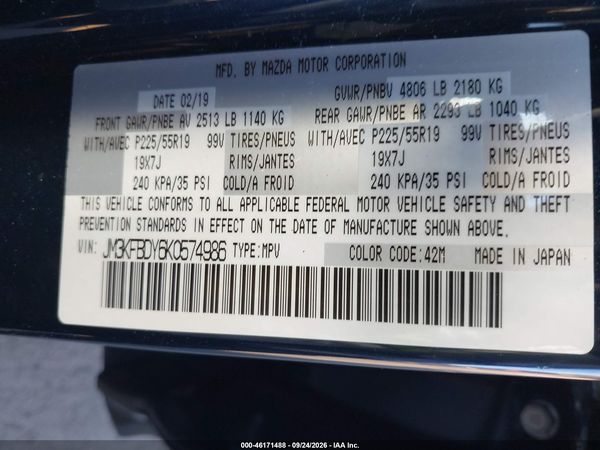 2019 MAZDA CX-5 GRAND TOURING RESERVE — I9
