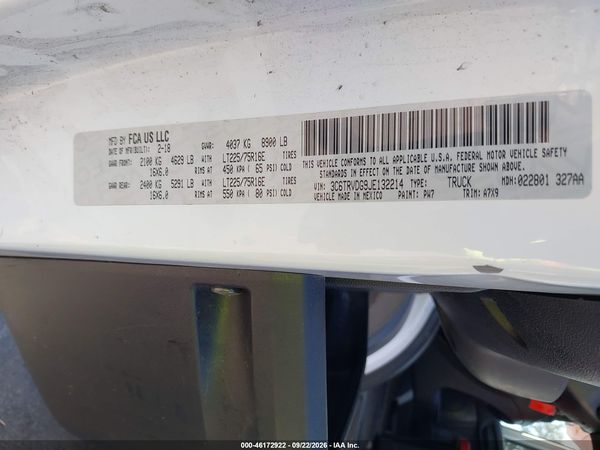 2018 RAM PROMASTER 2500 HIGH ROOF 159 WB — I9