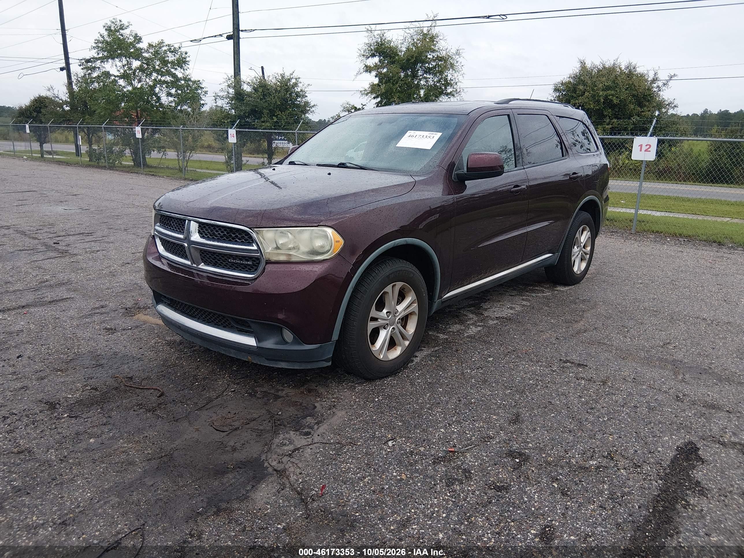 2012 DODGE DURANGO SXT — I2