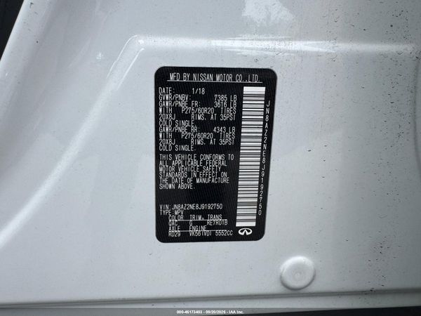 2018 INFINITI QX80 — I9