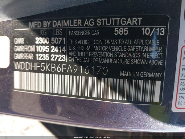 2014 MERCEDES-BENZ E 350 E350 — I9
