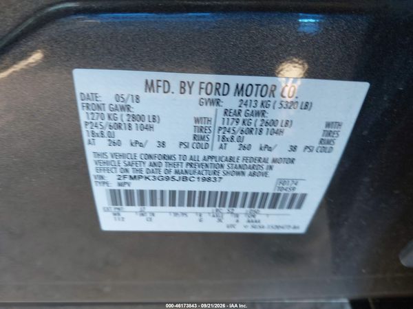 2018 FORD EDGE SE — I9