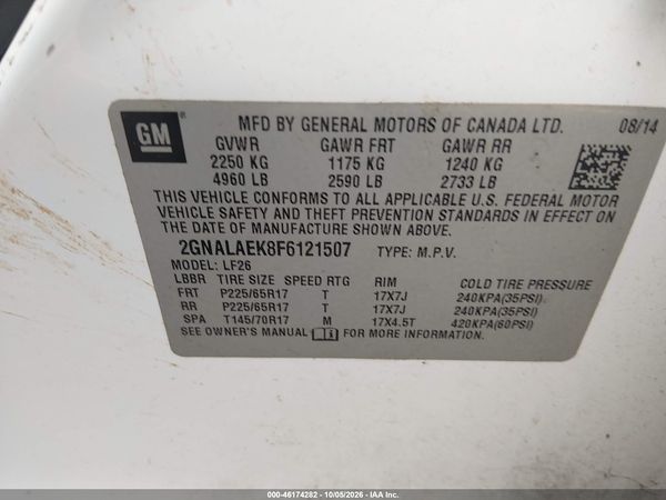 2015 CHEVROLET EQUINOX LS — I9