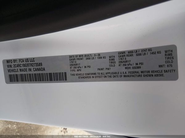2026 CHRYSLER PACIFICA SELECT — I9