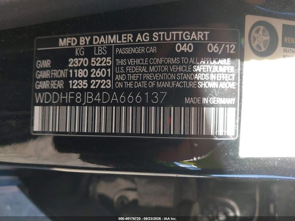 2013 MERCEDES-BENZ E 350 4MATIC — I9