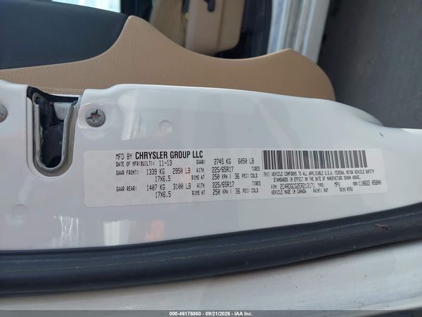 2014 DODGE GRAND CARAVAN SXT — I9
