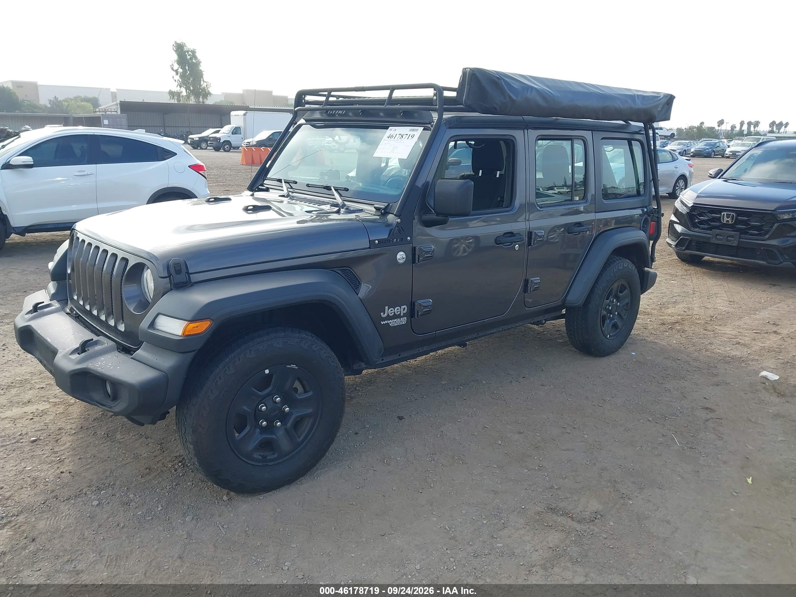 2018 JEEP WRANGLER UNLIMITED SPORT 4X4 — I2