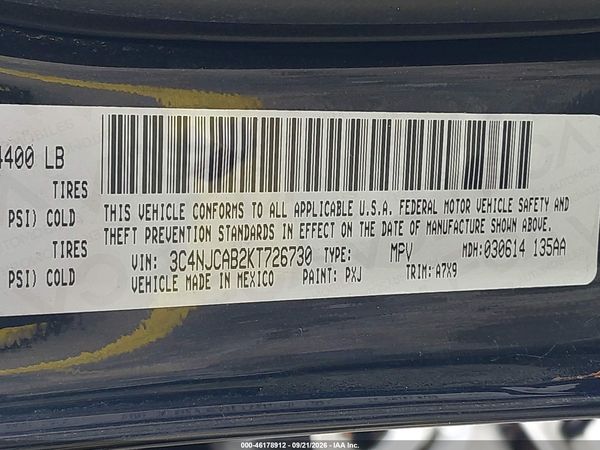 2019 JEEP COMPASS SPORT FWD — I9