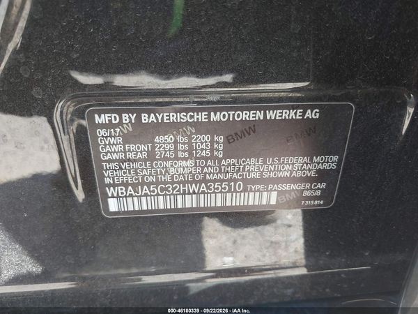 2017 BMW 530I — I9