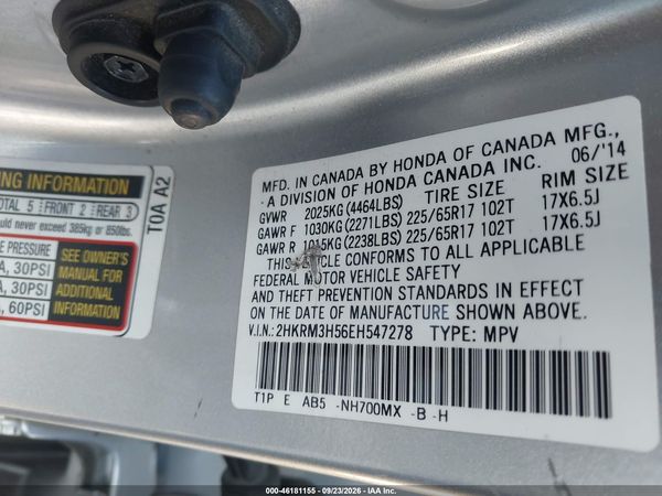 2014 HONDA CR-V EX — I9