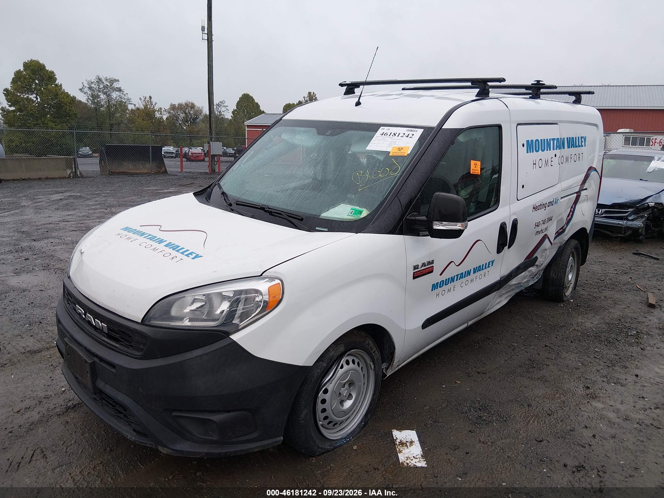2019 RAM PROMASTER CITY TRADESMAN — I2
