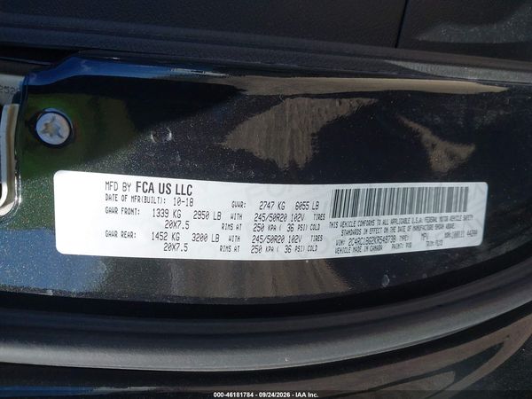 2019 CHRYSLER PACIFICA TOURING L — I9