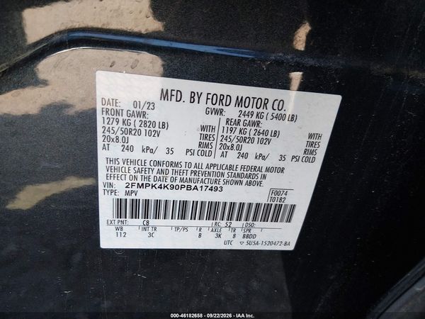 2023 FORD EDGE TITANIUM — I9