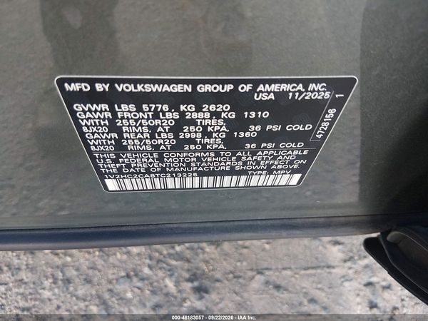 2026 VOLKSWAGEN ATLAS CROSS SPORT SE WITH TECHNOLOGY — I9