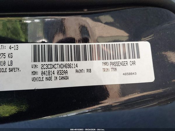 2013 DODGE CHARGER R/T — I9