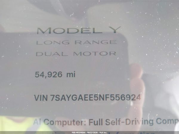 2022 TESLA MODEL Y LONG RANGE — I118