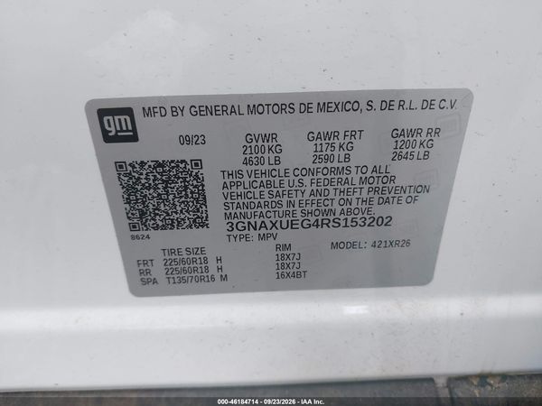 2024 CHEVROLET EQUINOX AWD LT — I9